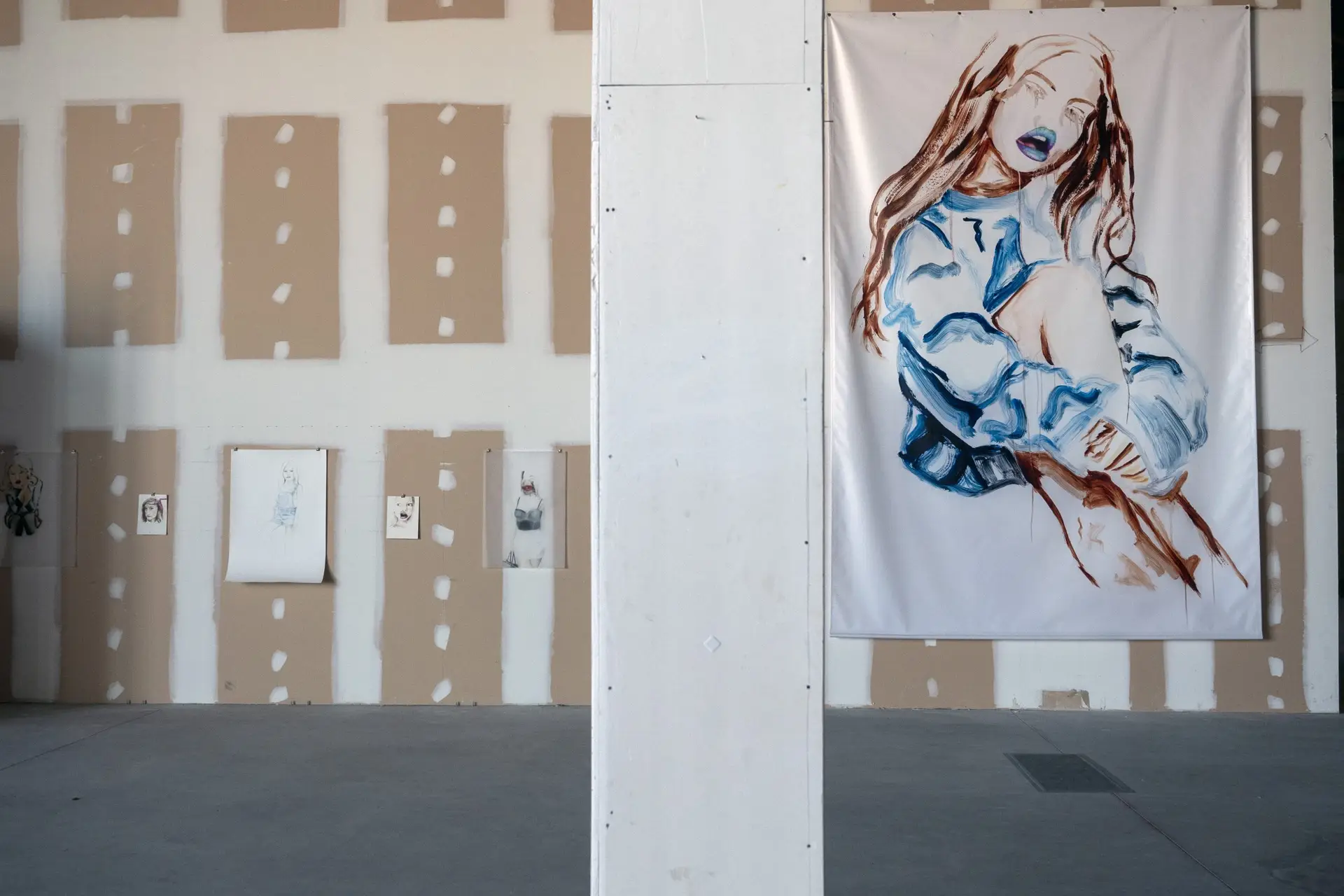 Untitled, 2018, Colour print on vinyl, 610 cm x 245 cm